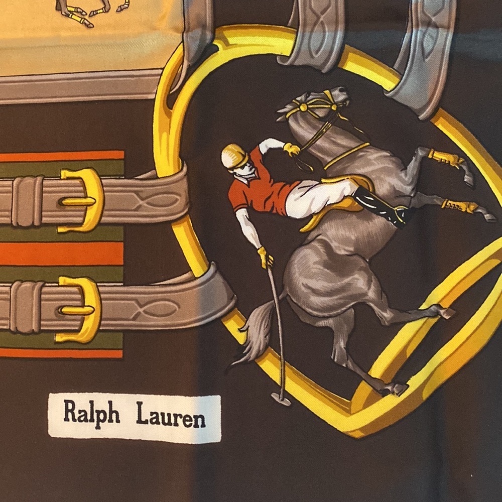 Ralph Lauren vintage silk scarf. Perfect condition